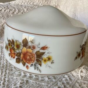 Vintage White Milk Glass Ceiling Light Fixture Shade Floral Design